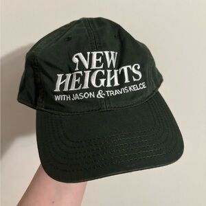 New Heights Podcast Hat Cap Green Legacy Travis Kelce Jason Kelce Taylor Swift